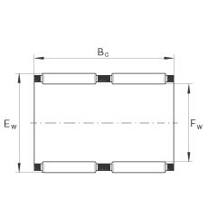 滾針及保持架組件 K60X66X33-ZW, 根據(jù) DIN 5405-1/ ISO 3030 標(biāo)準(zhǔn)，雙列