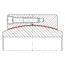 大的關(guān)節(jié)軸承 GE600-DW, 根據(jù) DIN ISO 12 240-1 標(biāo)準(zhǔn)，免維護
