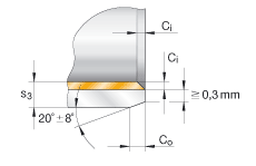 襯套 EGB3520-E40-B, 滑套，免維護(hù)，帶銅襯