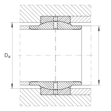 關(guān)節(jié)軸承 GE125-LO, 根據(jù) DIN ISO 12 240-1 標(biāo)準(zhǔn)，需維護(hù)